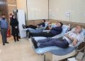 به مناسبت روز جهانی اهدای خون؛ حضور شهردار و عضو شورای اسلامی شهر مسجدسلیمان در پایگاه انتقال خون